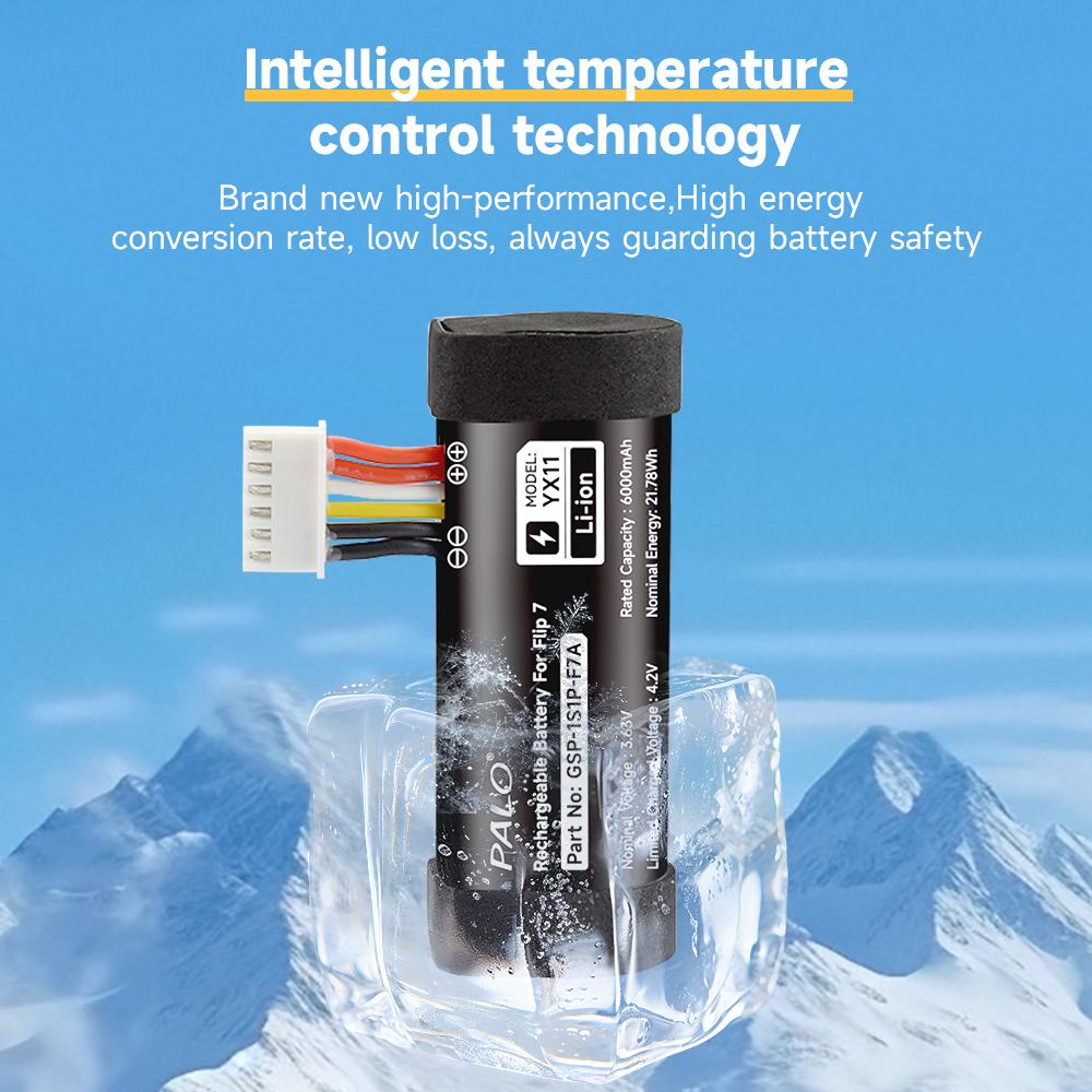 PALO Оригинальный беспроводной Bluetooth-динамик GSP 1S1P-F7A Аккумуляторы 6000 мАч литиевый аккумулятор Для портативной колонки JBL Flip 7 Flip7