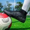 Football Shoes 33-45 Men's High-top Sock Mouth Football Shoes Youth Sports Shoes Football Training Shoes Art Makeup Lawn Children Football Boots