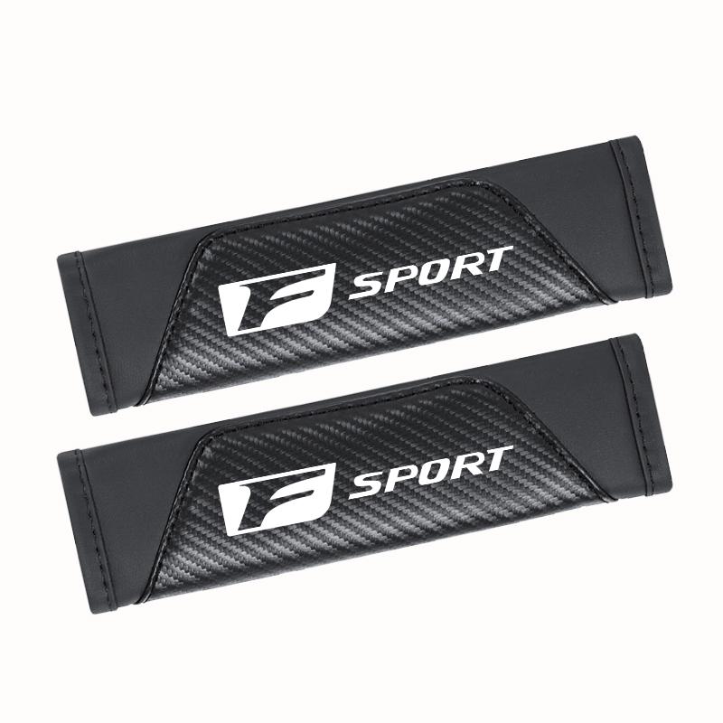 AARW1 Car Seat Belt Shoulder Cover Carbon Fiber Protective Pad For Lexus F SPORT ES RX NX LS UX LM LX GX LC RZ IS CT GS RC HS SC LXB