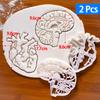 Human Organs Cookie Cutter Heart Brain Shape Fondant Icing Biscuit Mold Party Cake Decoating Baking Tools Kitchen Accessories
