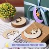10 шт. Неокрашенные Деревянные Формы Луна Звезда для DIY Поделок Вырезки Пустые Деревянные Формы Луна Звезда для Превращения в Подарки на Детский Праздник
