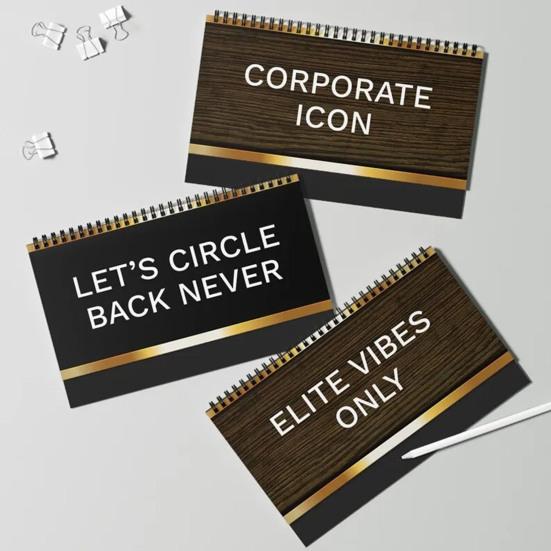 Забавная настольная табличка с саркастическими надписями «13 переворачивающихся сообщений». Прикольный подарок для учителей, медсестер, офисных сотрудников, коллег.