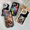Чехлы для телефонов Ae76 Dog Color Doodle Design Art защитные для Apple iPhone 15 14 13 Pro 11 12 mini XR 7 8 6s Plus XS Max SE Wave TPU задняя крышка