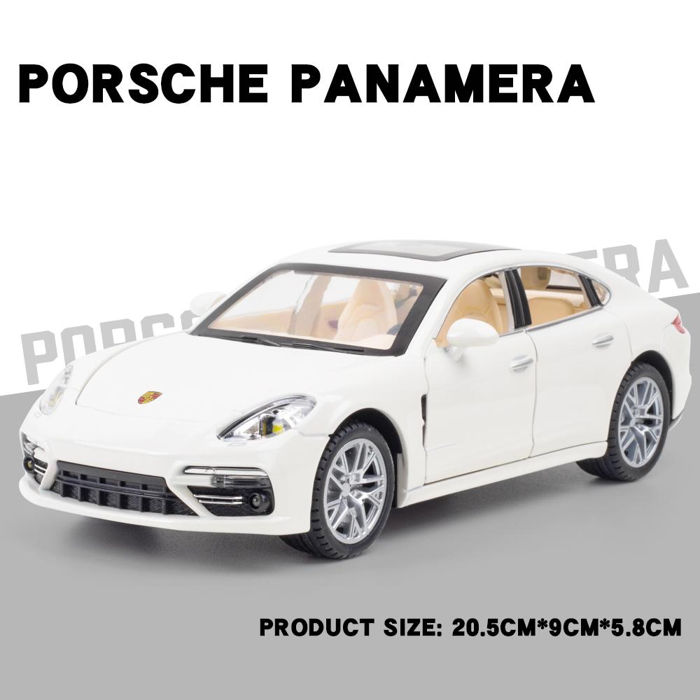 1:24 Литых и Игрушечных Модели Автомобилей Porsche Panamera Симуляция Звука и Света Игрушка с Оттяжкой Коллекция Детских Игрушек Подарок