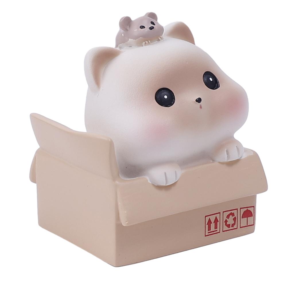 Автомобильный мини-кошачий орнамент, универсальная приборная панель, центральная консоль, мультяшный кот, декоративная подвеска, аксессуары для украшения дома и автомобиля