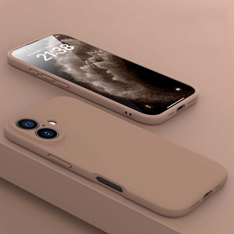 Роскошный Жидкий Силиконовый Ударопрочный Мягкий Чехол для Телефона Для iPhone 16 15 14 13 Pro Max 16Pro 15Pro 14Pro 16 Plus Защитная Крышка для Объектива