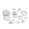 10-50pcs/lot 6-30mm Round Stainless Steel Dog Tag Charms Pendants For DIY Necklaces Bracelets Jewelry Making Findings Supplies