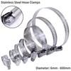 1Pc Tri Gear Hose Clamp Worm Drive Pipe Hoop Durable Pipe Clip  Fuel Tube Water Pipe