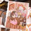 Ретро Стикеры для Рабочего Стола: 4 листа бумагоподобных ПЭТ-иллюстраций для поделок