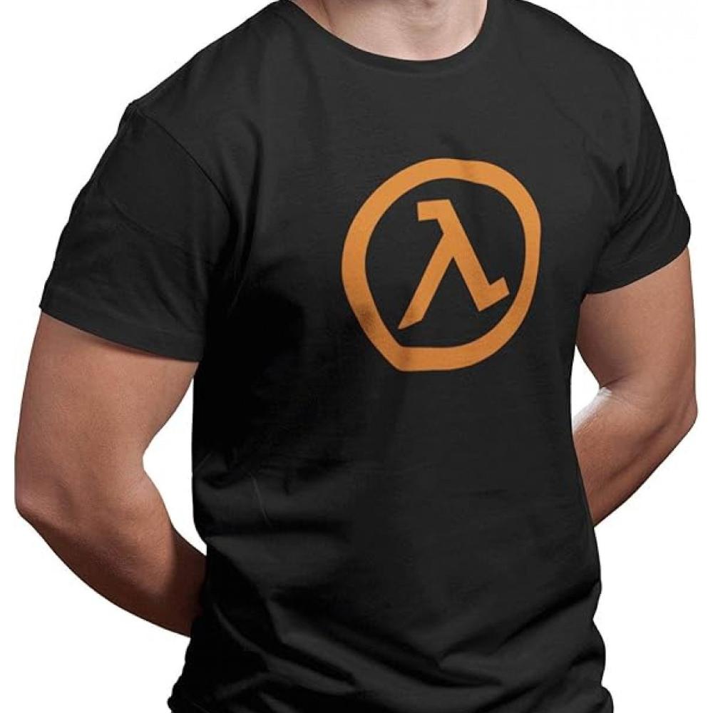 Half Life Logo T-Shirt Half Life Shirt for Men'S Comfort Colors T Shirts 180G Crew Neck Short S