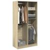 VidaXL Wardrobe Sonoma Oak 100x50x200 Cm Particleboard, Storage Cabinet, Wardrobe Organizer, Cabinet, Closet, 3307767