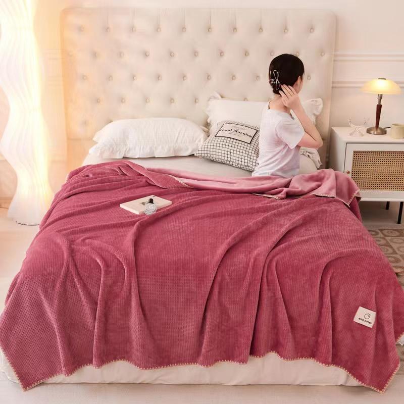 Хорошее качество King Queen Size, очень мягкое зимнее теплое фланелевое покрывало, двустороннее толстое коралловое флисовое одеяло, офисное одеяло для сна