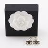 CHANEL Logo COCO Mark Piercing gold/black Plated Gold/Fake pearl 9.82g Women Used