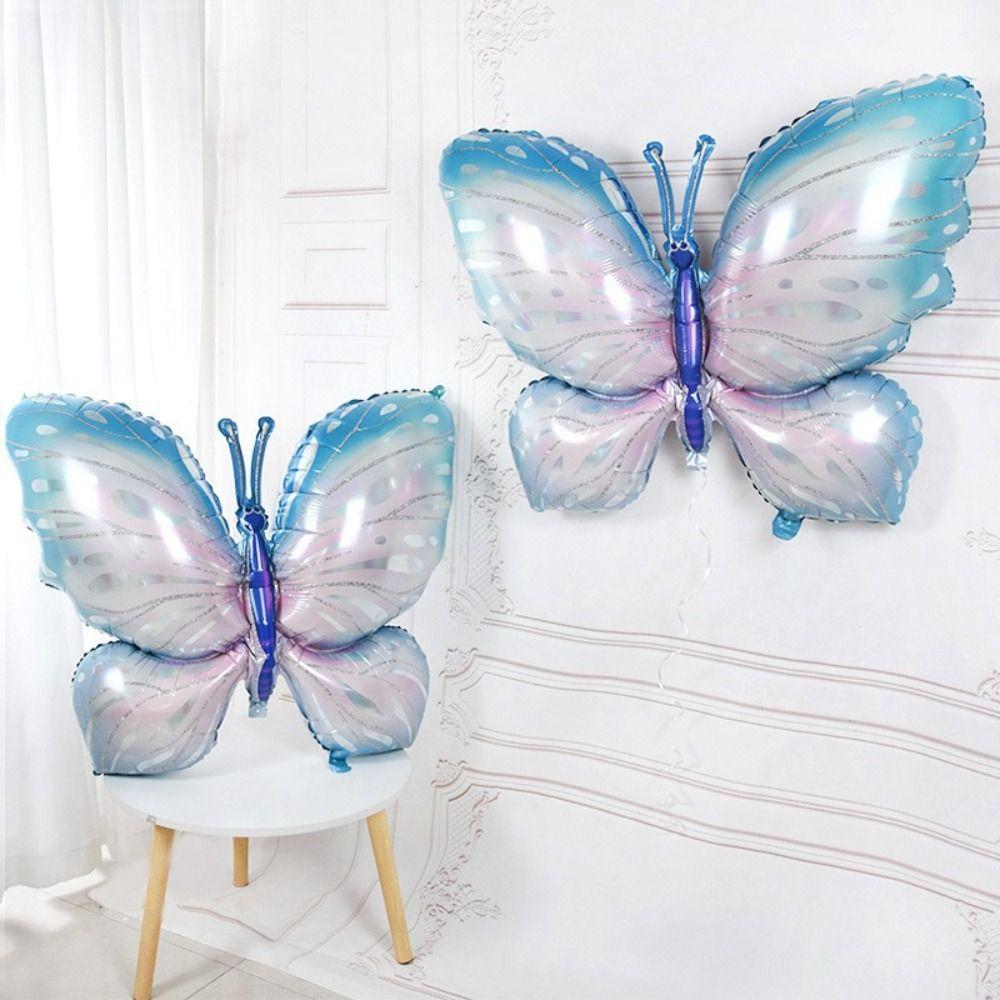 Large Colorful Butterfly Balloon Cartoon Aluminum Foil Balloons Helium Balloons  Party Decorations