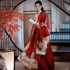 Китайский стиль династий Вэй и Цзинь, Ханфу, мужские и женские комплекты для пар, набор с принтом сказочного креста на воротнике