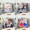 Наволочка NekoPara для Автомобиля Дивана Декоративная Домашняя Двусторонняя Печать Плюшевая Квадратная Подушка-Бросок Чехол