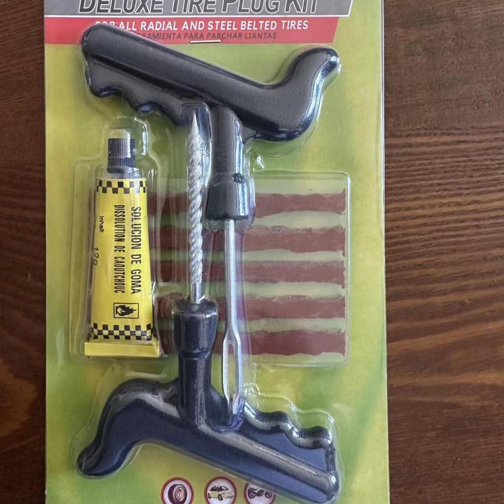 Аварийный набор для ремонта шин для автомобилей и мотоциклов - Вакуумный инструмент и полоски быстрого клея