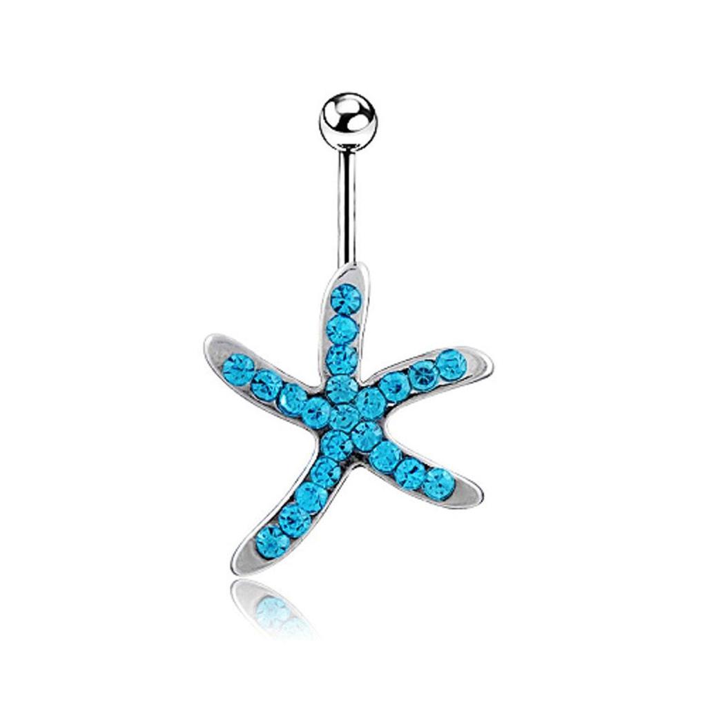 Ocean-Inspired Navel Rings: Dolphin, Shark & Anchor Belly Button Piercings