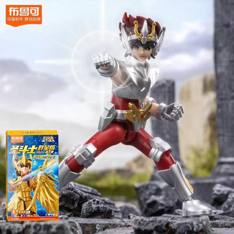 1/9Pcs Original Gold Saint Seiya Action Figure Sagittarius Aiolos Shura Seiya Phoenix Ikki Shun Assembly Figure Children Gift