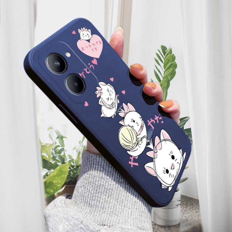 Милый чехол для телефона с милыми кошками для iPhone 15, 14, 13, 12, 11, Samsung Galaxy S23 S22 A52 A52S, мягкие квадратные жидкие силиконовые чехлы с полной защитой