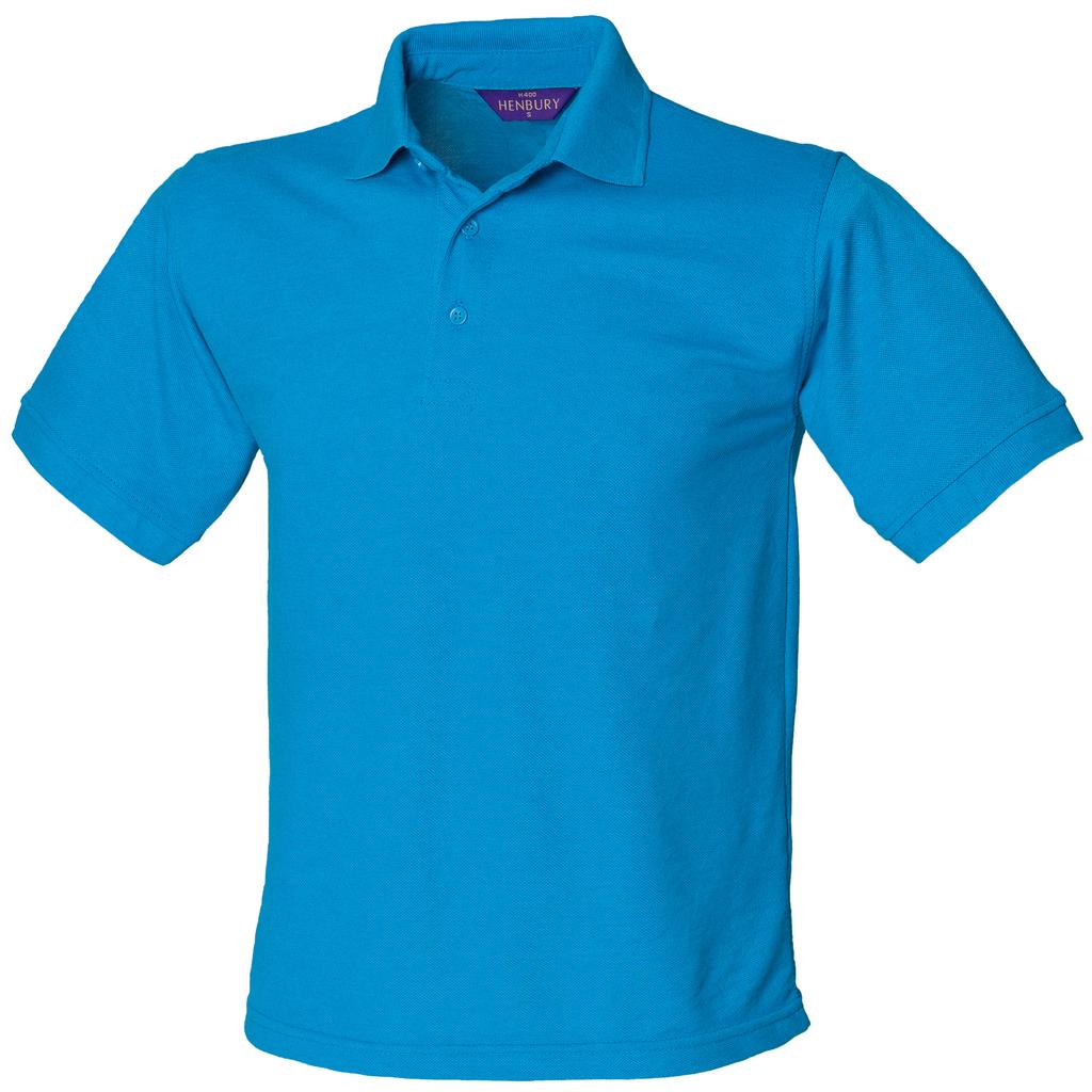 Henbury Mens Short Sleeved 65/35 Pique Polo Shirt