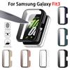 Tempered Glass Case For Samsung Galaxy Fit 3 Samrt Band Strap Full Coverage Bumper  Protective Cover Screen Protector Fit3