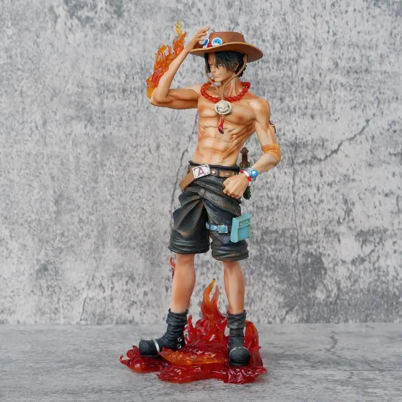 Горячая Аниме One Piece Юбилейный Огненный Кулак Эйс Луффи Брат Фигурка Игрушки Портгас Экшн Модель Куклы Подарки D ПВХ 10-й Подходит для Детей Развлекательные