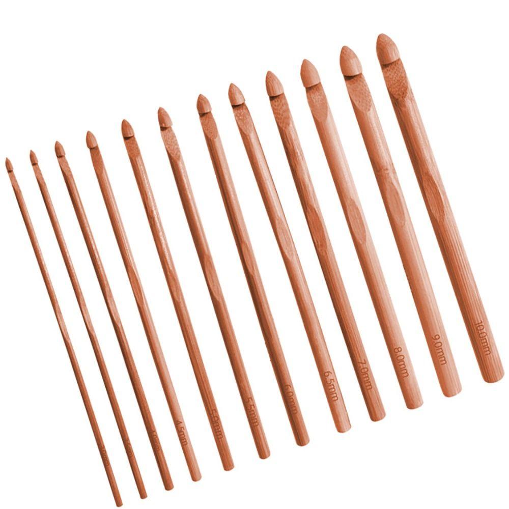 Small Size Crochet Hooks Bamboo Wooden Crocheting Needles New Crocheting Hooks  Hand Weave Tool