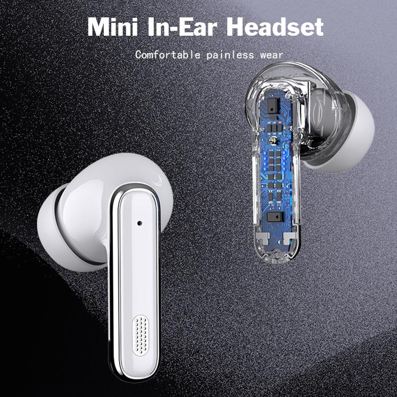 Wireless Digital Display Earphones Low Latency Headset For Game HiFi Stereo Music With HD Microphone Headphone Noise Cancel Waterproof