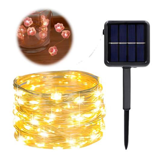 Светодиодная гирлянда Бабочка Пчела Цветок Морские животные Гирлянды Феи На солнечной батарее Водонепроницаемая Декоративная