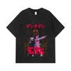 275 GSM Washed T-shirts 100% Cotton Dandadan V13 Turbo Granny Print Unisex Heavy Cotton T Shirt