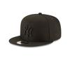 New Era New York Yankees Basic OTC 950 Stretch Fit Hat Black On Black OSFA