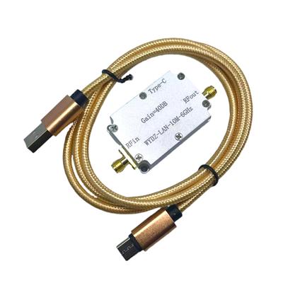 Усилитель высокой плоскостности LNA 10M-6ГГц 40дБ RF сигнал привод малошумящий усилитель передний конец для программного радио FM-радио