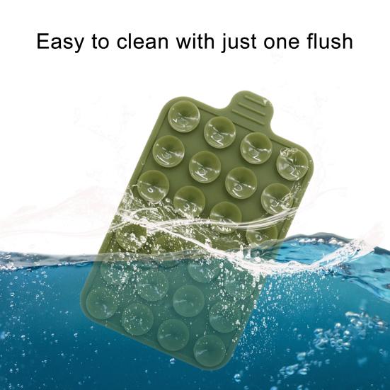 2 упаковки силиконовых чехлов с присоской для крепления телефона, клейкая ручка для фиксации рук на зеркальных гладких поверхностях