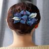 Korean Style Women Hairpin Large Crystal Headdress Jewelry Flower Hairclip  Gift
