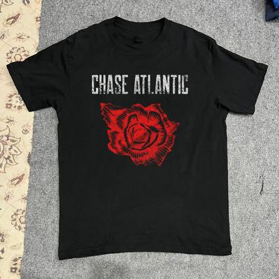 Унисекс Классическая Футболка с Логотипом Chase Atlantic Черная Все Размеры S-5XL OB1006