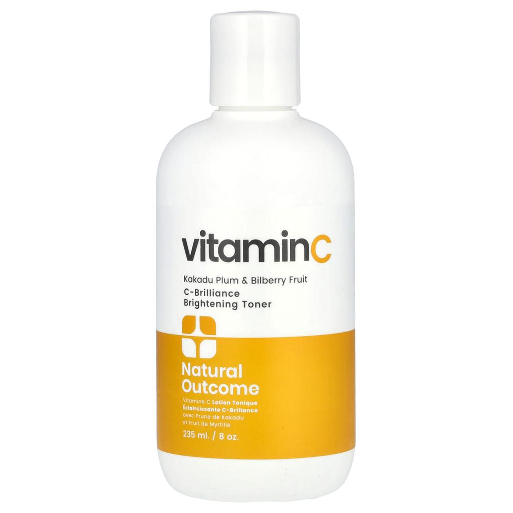 Natural Outcome Vitamin C, C-Brilliance Brightening Toner, Fragrance-free, 235ml (8oz)