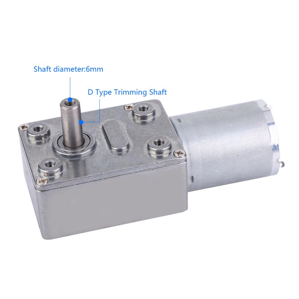 Micro Type DC Speed Reduction Motor Large Torsion Worm Gear Motor 12V(10)