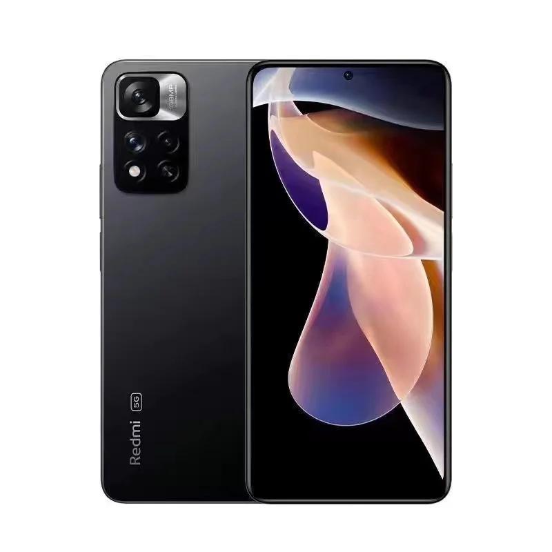 Восстановленный смартфон Xiaomi Redmi Note 11 Pro с глобальной прошивкой, 8 ГБ оперативной памяти, 256 ГБ встроенной памяти, процессором MTK Helio G96 Octa Core, камерой 108 Мп, дисплеем 120 Гц, NFC и поддержкой 5G.