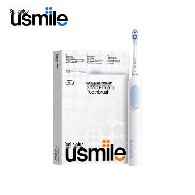usmile V1 Звуковая электрическая зубная щетка, штепсель CN (адаптер в комплекте)