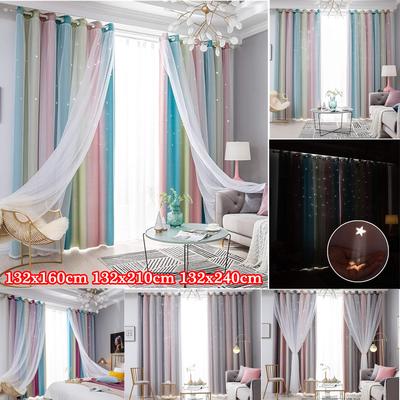 Детская штора блэкаут со звездами, шторы блэкаут для спальни