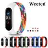 Нейлоновый ремешок Цветной силиконовый ремешок для Mi Band 10 9 8 Ремешок для часов Плетеный Соло-петля Pulseira Браслет Mi band 8