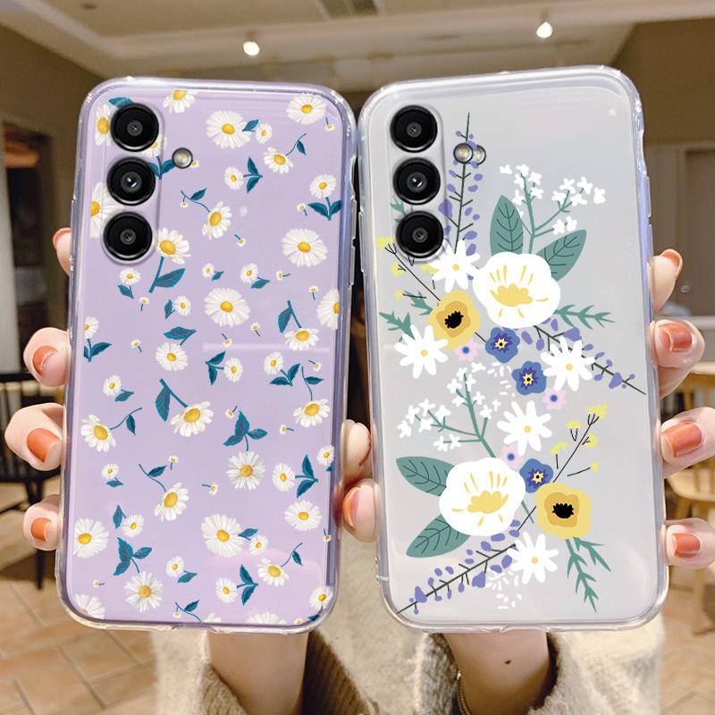 Чехол для Samsung A54 5G 6,4 дюйма Чехол-маска Мягкий силикон Прозрачный ТПУ Чехол для телефона Для Samsung Galaxy A14 A24 A34 A17 A37 A57 Fundas