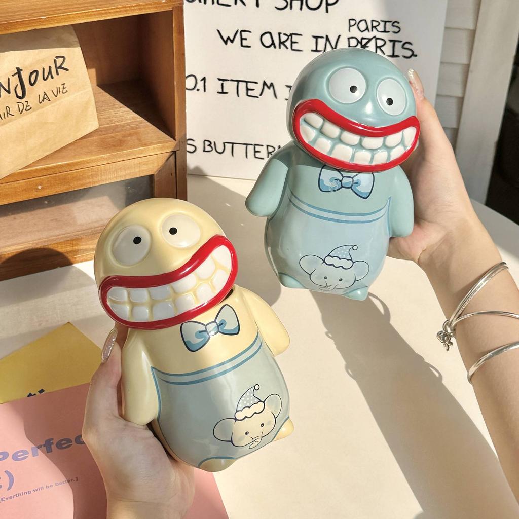 Cute Ugly Cute Big Mouth Mud Monster Mug Creative Funny Ceramic Cup Pair of Cups Gift Box Set Birthday Gift