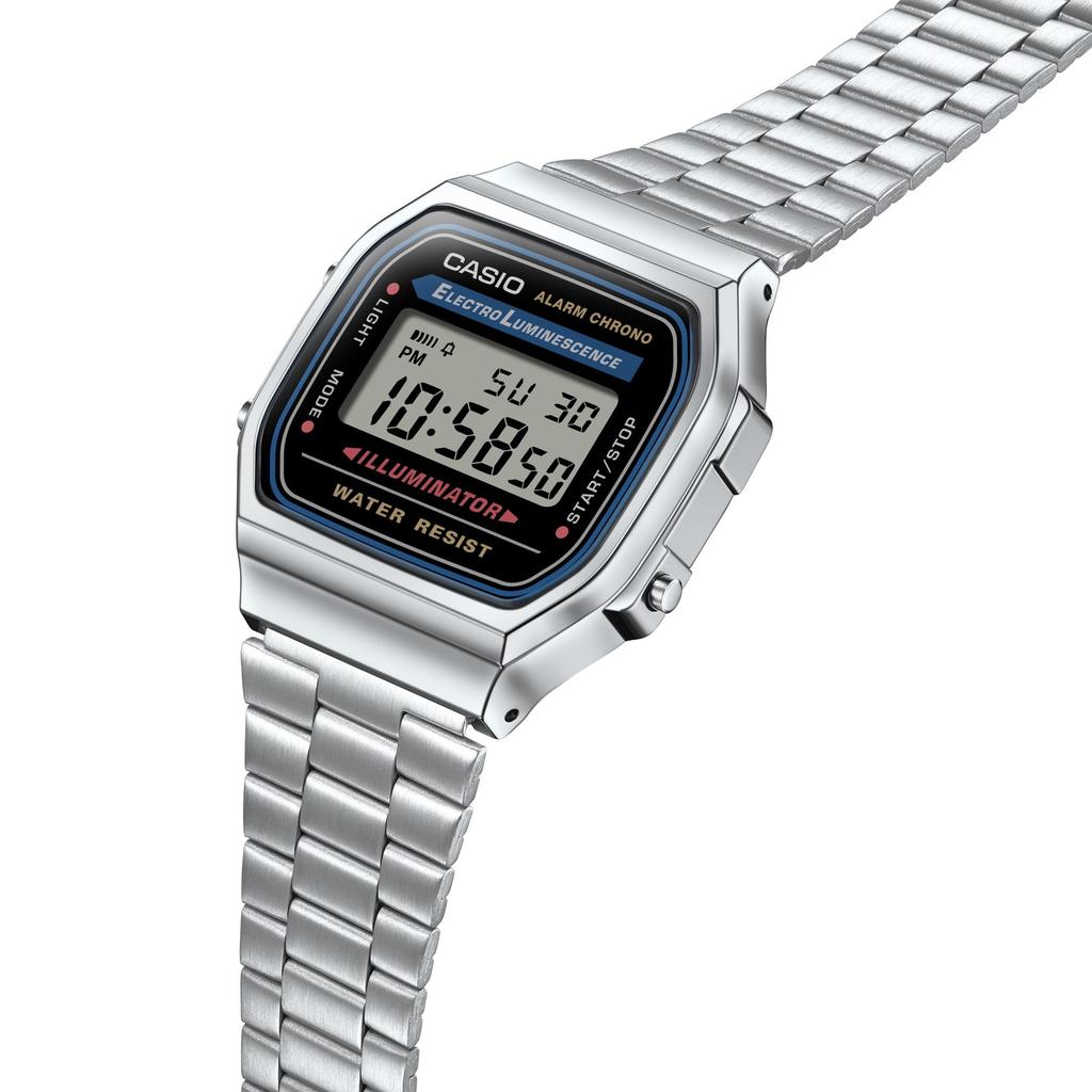 Часы Casio Collection Серебристые [Casio] A168WA-1A2WJR Мужские