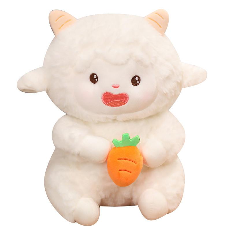 Articulated Plush Lamb Toy With Movable Joints Stuffed Animal Doll Kids For