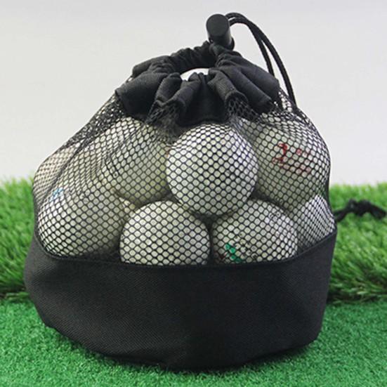1/2 шт. сумка для мячей для гольфа нейлоновая сетка сумка для хранения мячей для гольфа затягивающиеся тройники для гольфа
