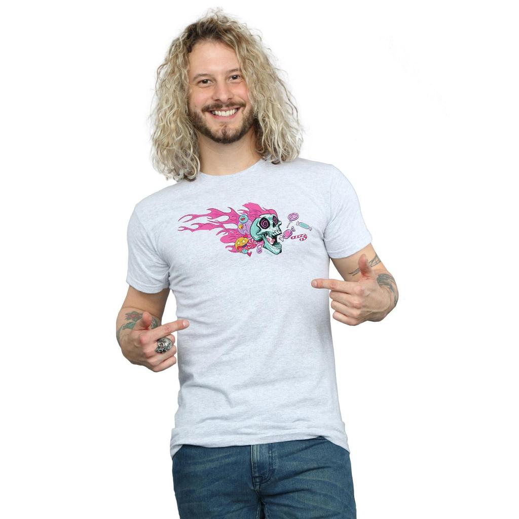 Disney Мужская футболка Wreck It Ralph Candy Skull