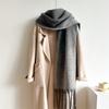 NEW Luxury Brand Women Simple Solid Cashmere Scarf Fashion Universal Winter Warm Shawl Pashmina Tassel Blanket Scarves
