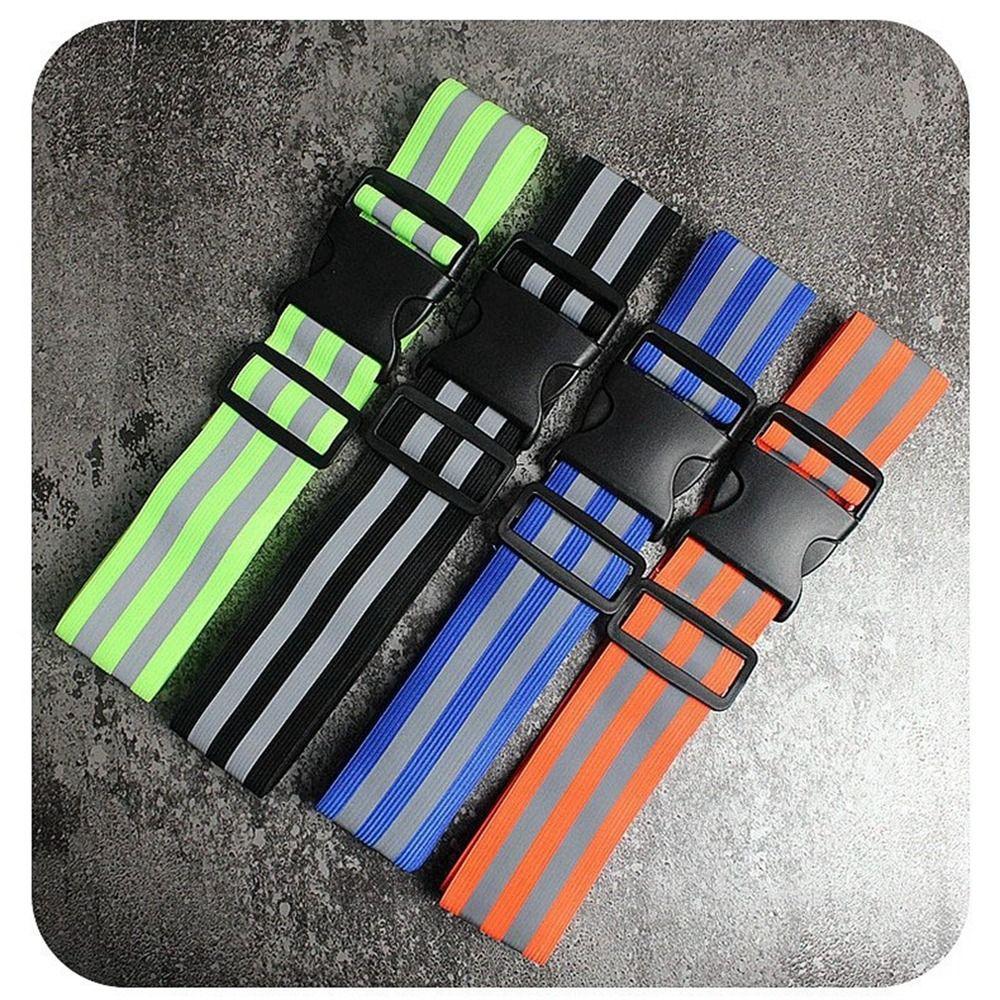 Waist Adjustable Reflective Waistband Belts 4*1.5cm Sport Safety Belts  Outdoor Cycling Accessories
